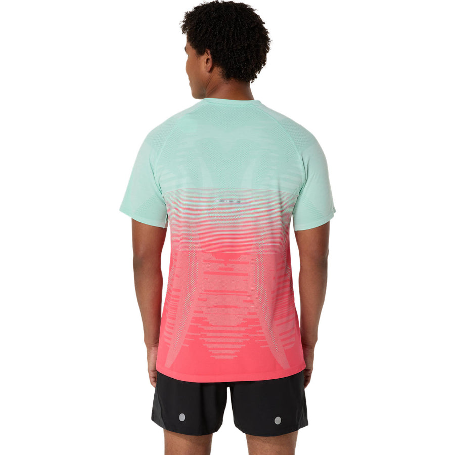 Asics camiseta Seamless SS rosa verde