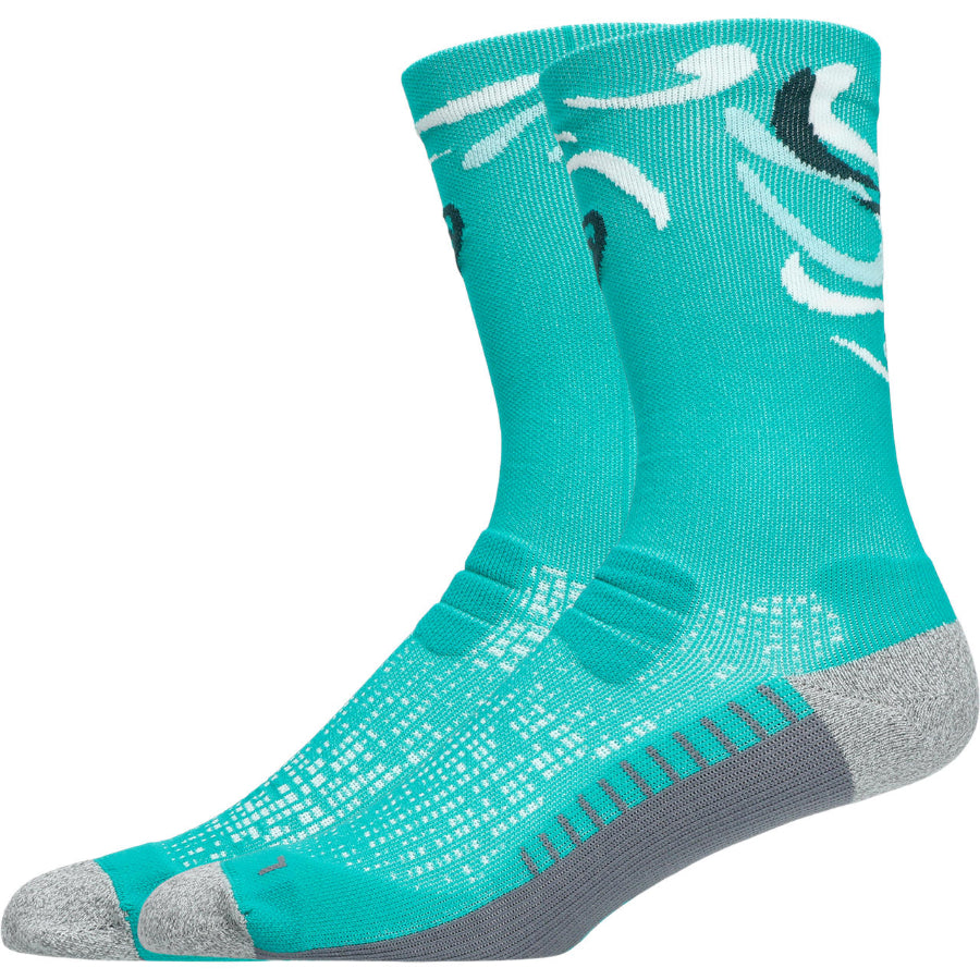 Asics calcetines Performance Run Crew Verde Azul Gris