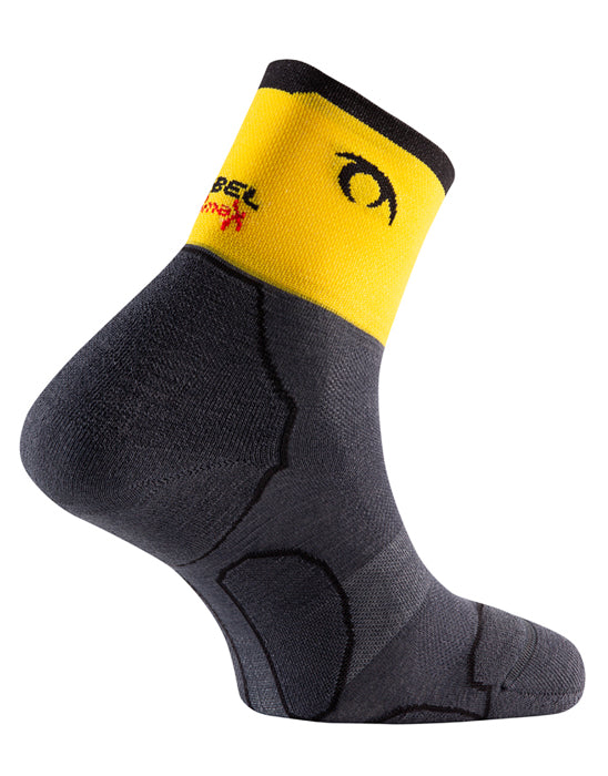 Calcetines Lurbel Bmax Desafío Four Gris Amarillo