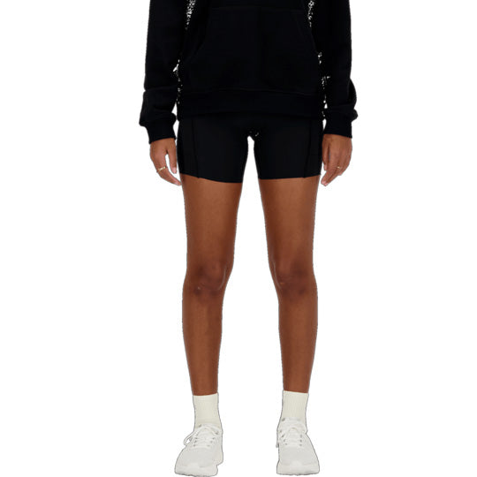 New Balance malla corta Sleek Pocket High Rise 6" Negro