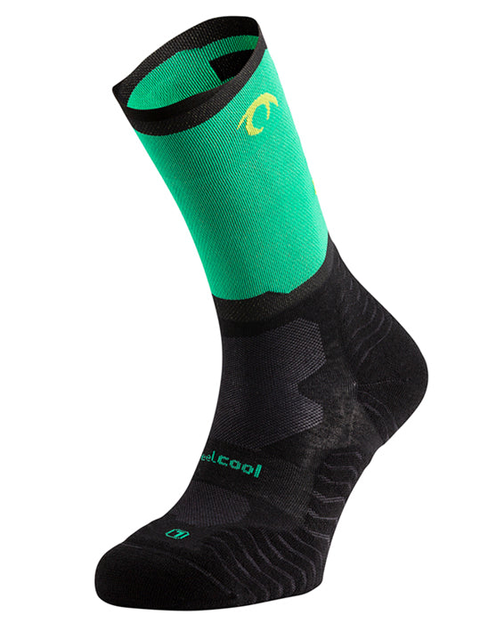 Calcetines Lurbel Rise Five Gris Negro Verde