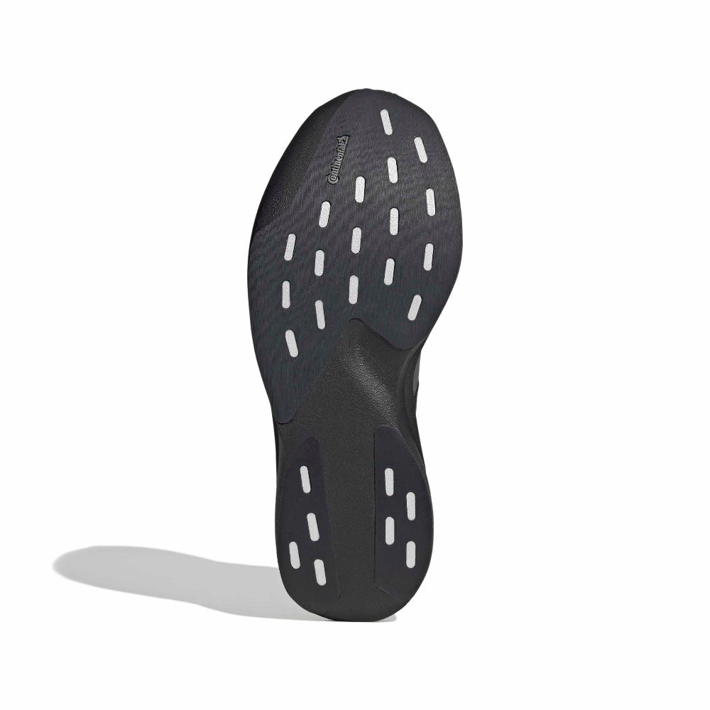 Suela de la zapatilla de running Adidas Adizero EVO SL Woven negro y gris, vista inferior