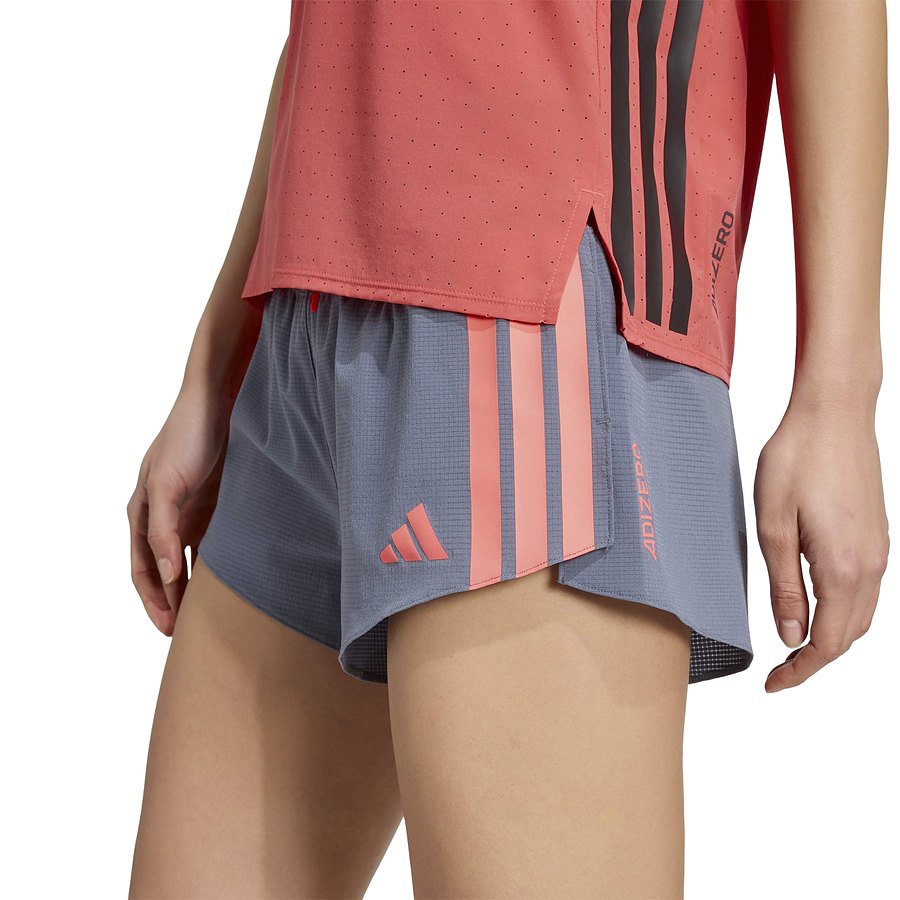 Pantalones cortos Adidas Adizero Gel Mujer Azul Rosa