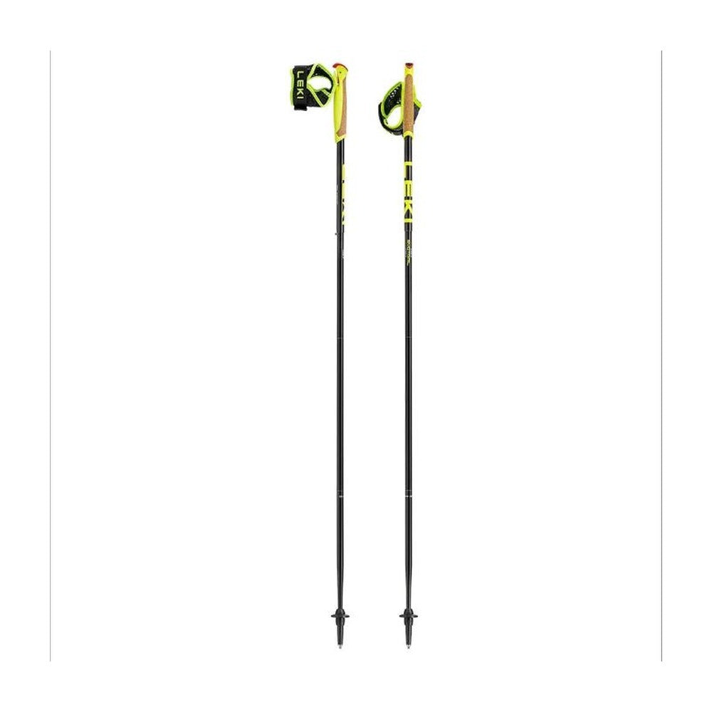 Par de bastones de trail running Leki Evotrail FX.One TA Negro Antracita Amarillo, vista completa