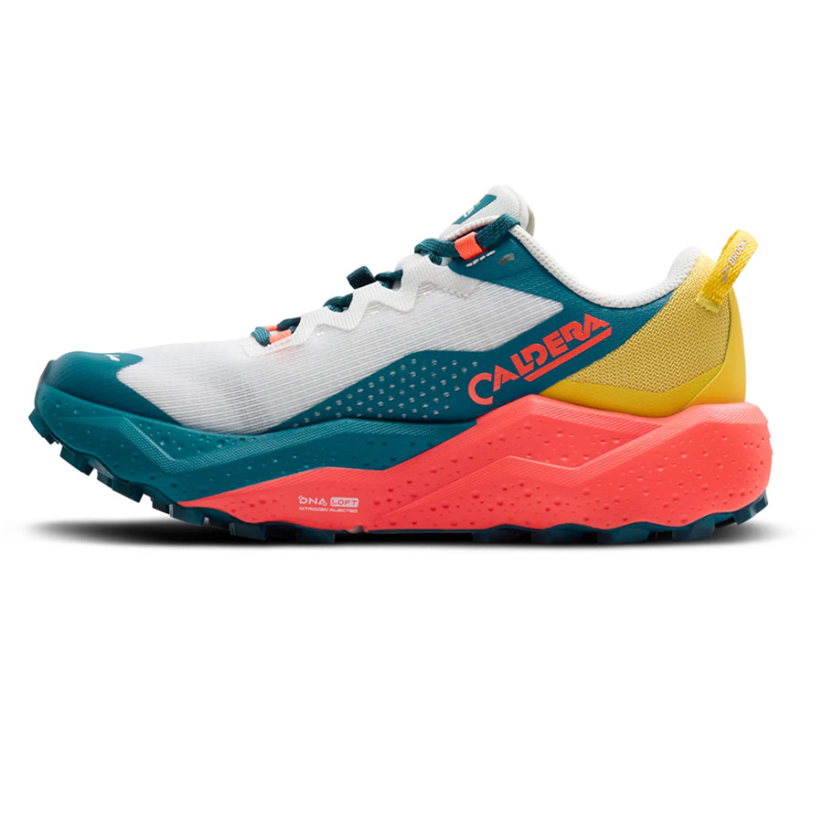 Brooks Caldera 8 Blanco Amarillo Naranja