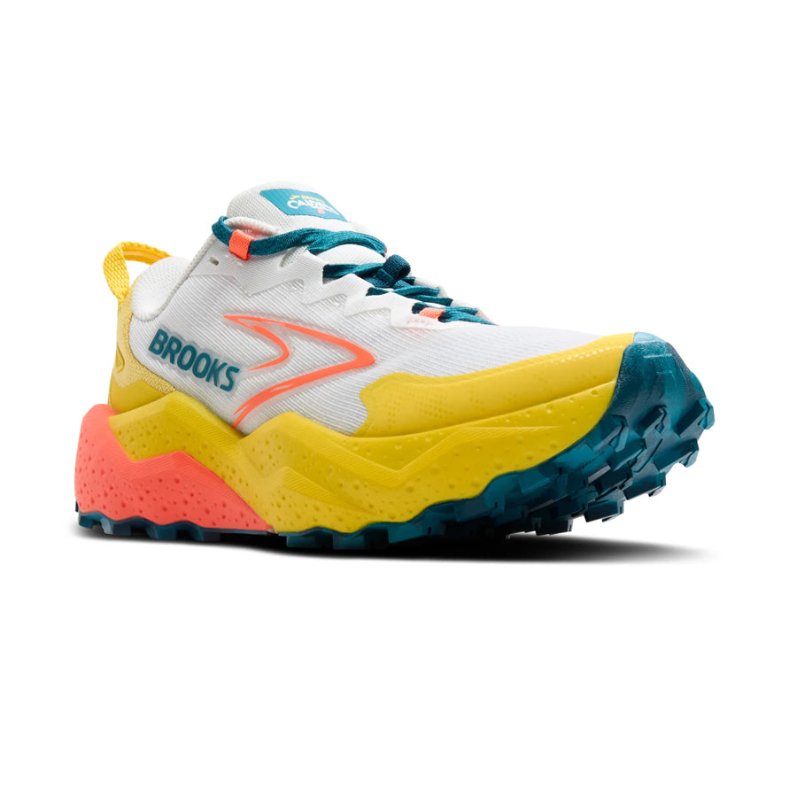 Brooks Caldera 8 Blanco Amarillo Naranja
