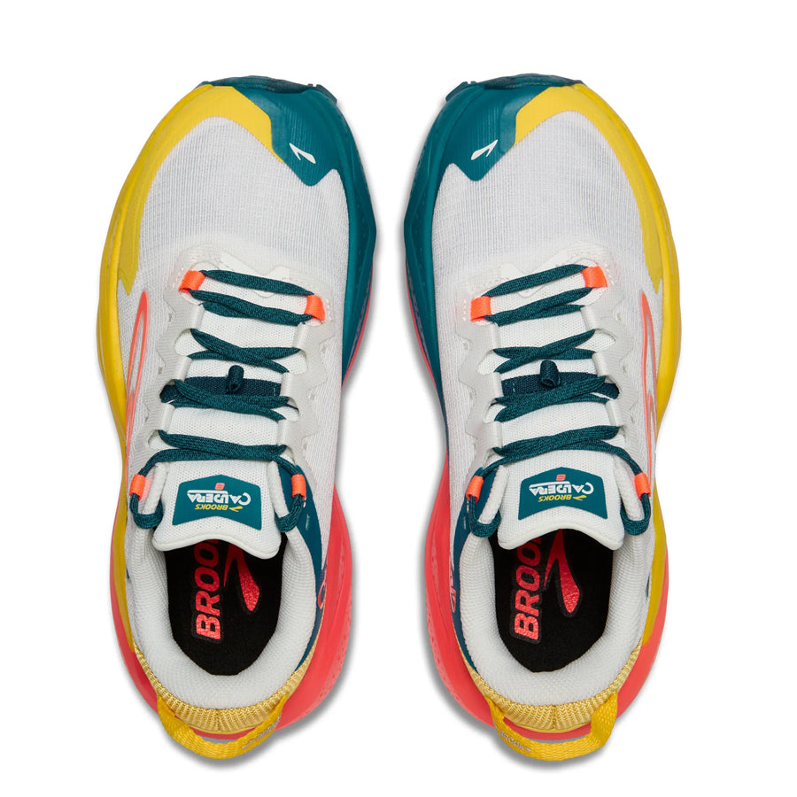 Brooks Caldera 8 Blanco Amarillo Naranja