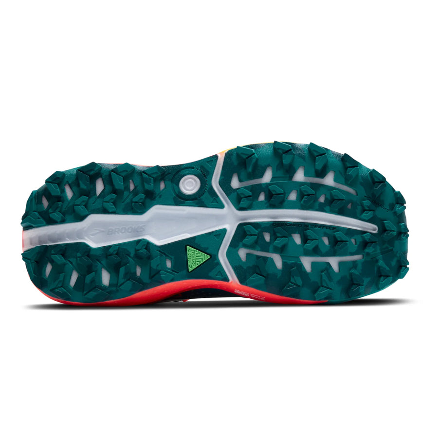 Brooks Caldera 8 Blanco Amarillo Naranja