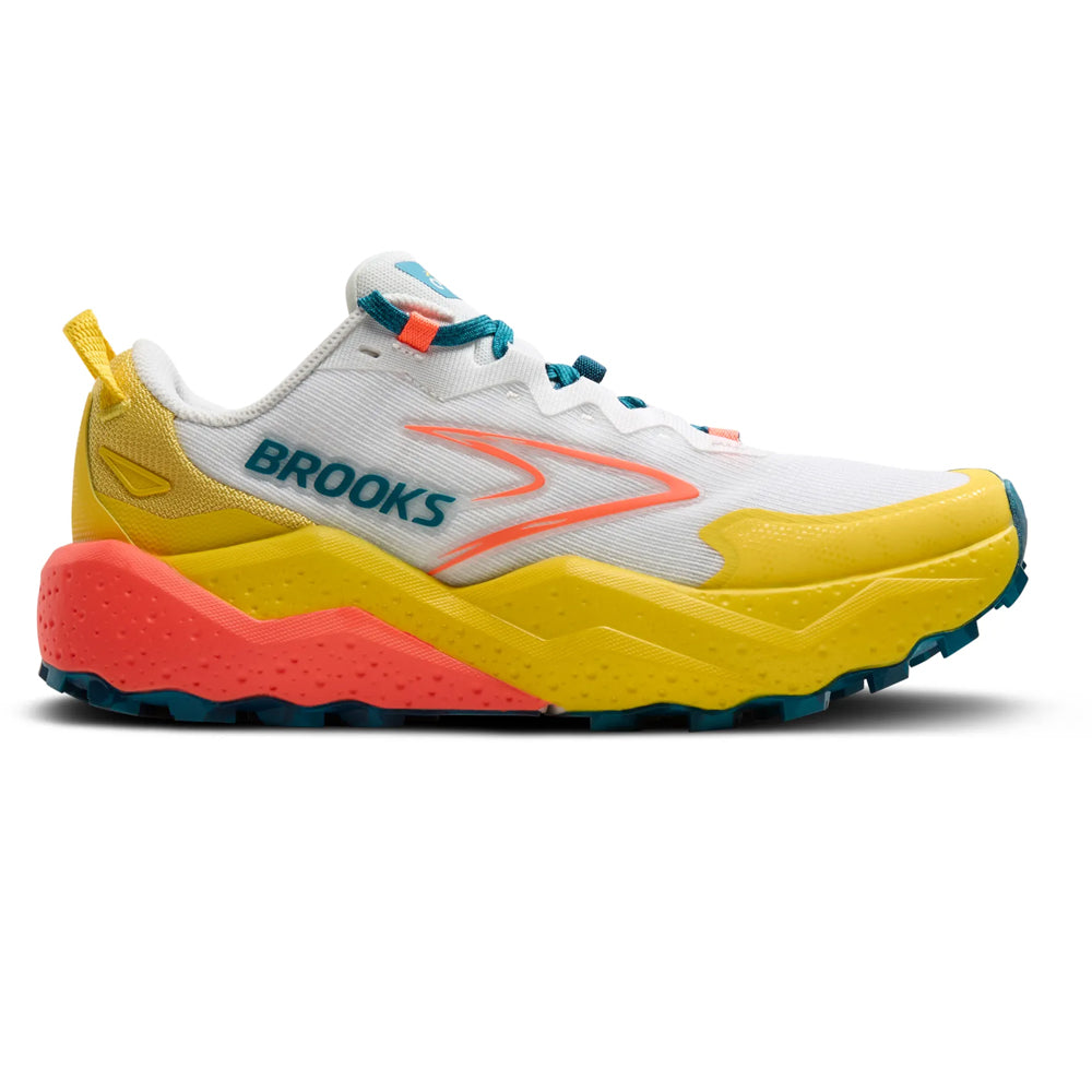 Brooks Caldera 8 Blanco Amarillo Naranja