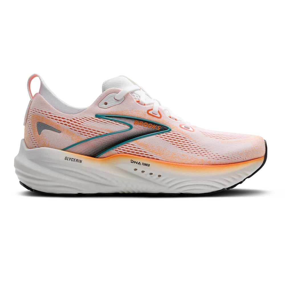 Brooks Glycerin 22 Blanco Naranja
