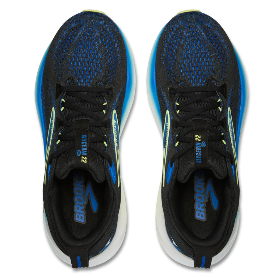 Brooks Glycerin 22 Negro Azul Amarillo