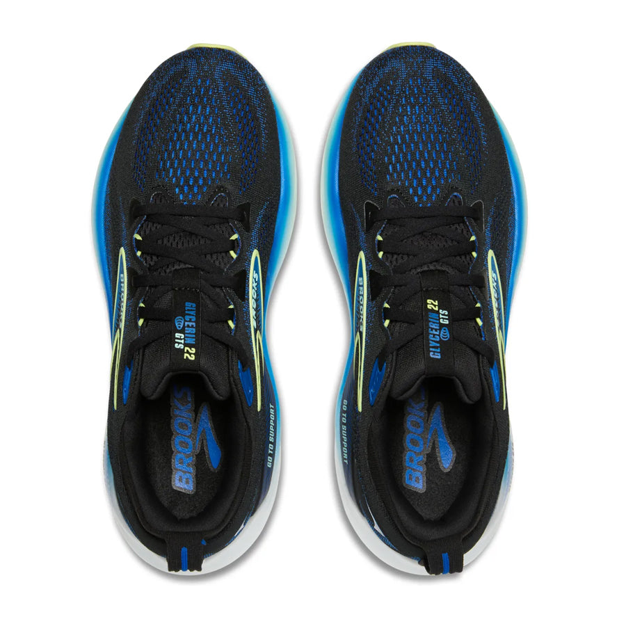 Brooks Glycerin GTS 22 Negro Azul Amarillo