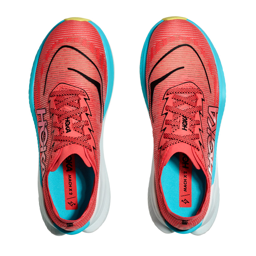 Hoka One One Mach X 2 Rojo Azul Amarillo