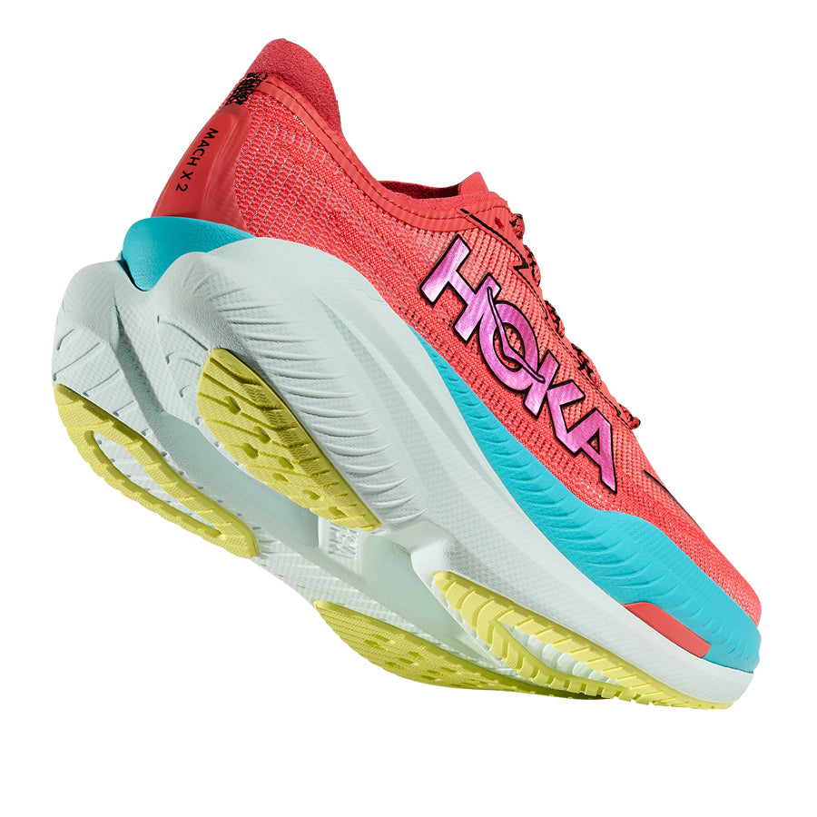 Hoka One One Mach X 2 Rojo Azul Amarillo