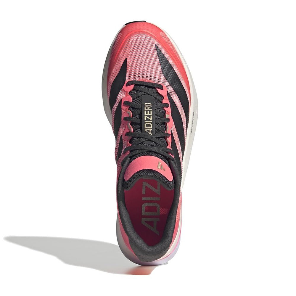 Zapatillas Adidas Adizero Boston 13 Coral Negro, vista superior