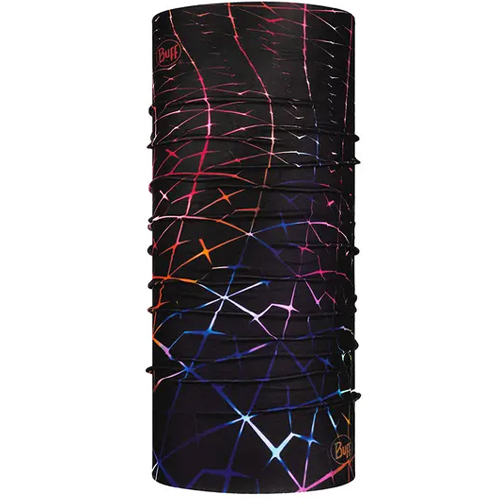 Buff Braga de cuello ORIGINAL ECOSTRETCH Multifuncional Negro/Multicolor