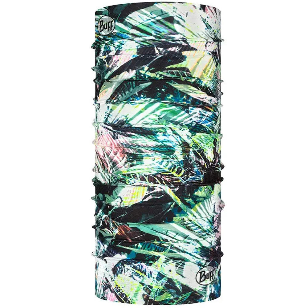 Buff Braga de cuello ORIGINAL ECOSTRETCH Multifuncional Verde/Negro/Blanco