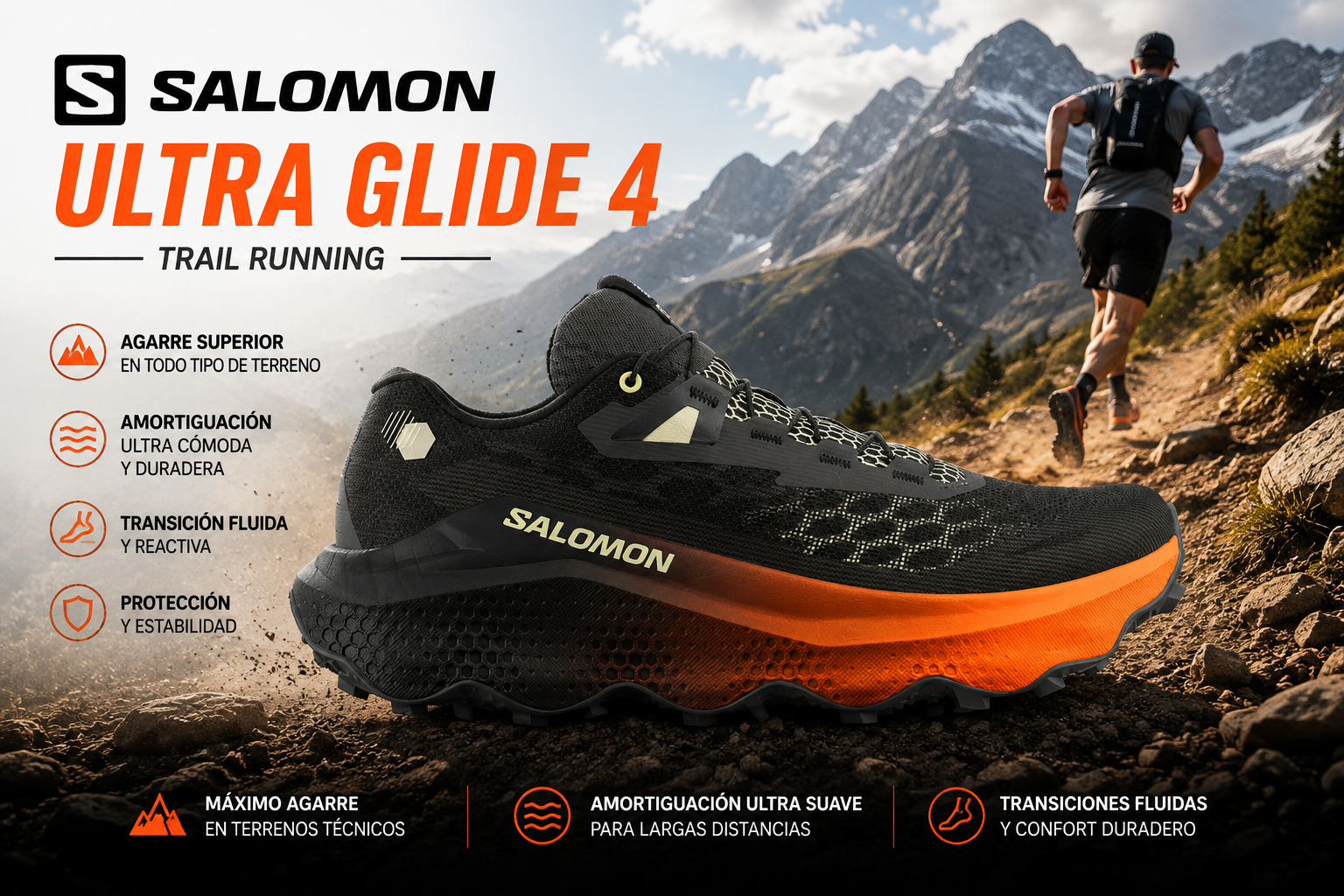 Salomon Ultra Glide 4: Análisis completo 2026 — ¿La mejor zapatilla de trail?