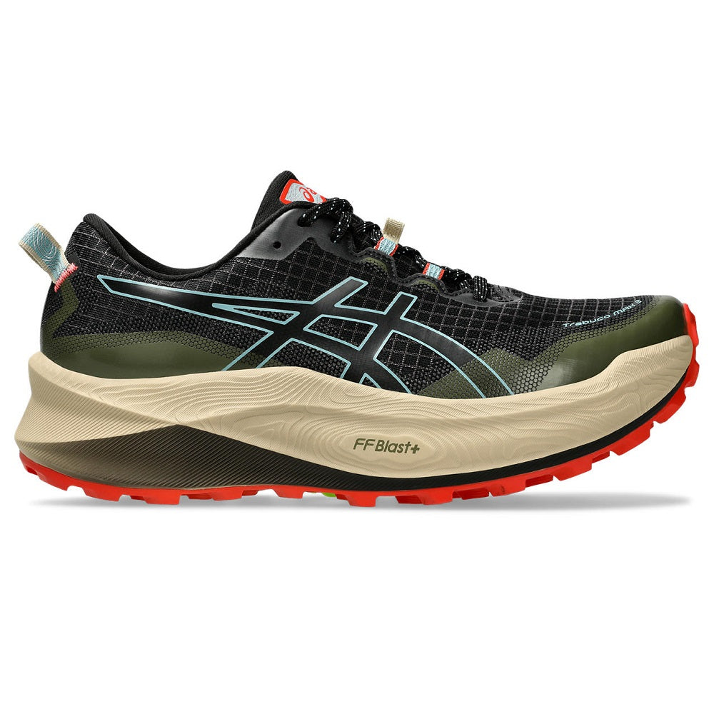 Asics Trabuco Max 3 Negro Verde militar Azul