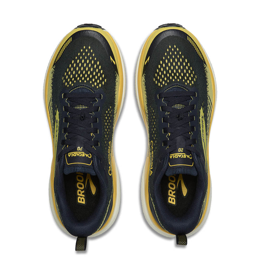Brooks Cascadia 20 Negro Amarillo