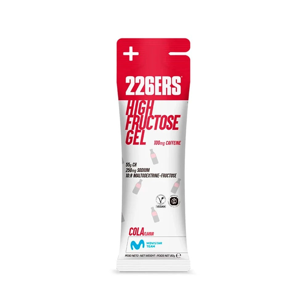 Gel energético 226ERS High Fructose 80 g sabor Cola con 100 mg de cafeína, vista frontal