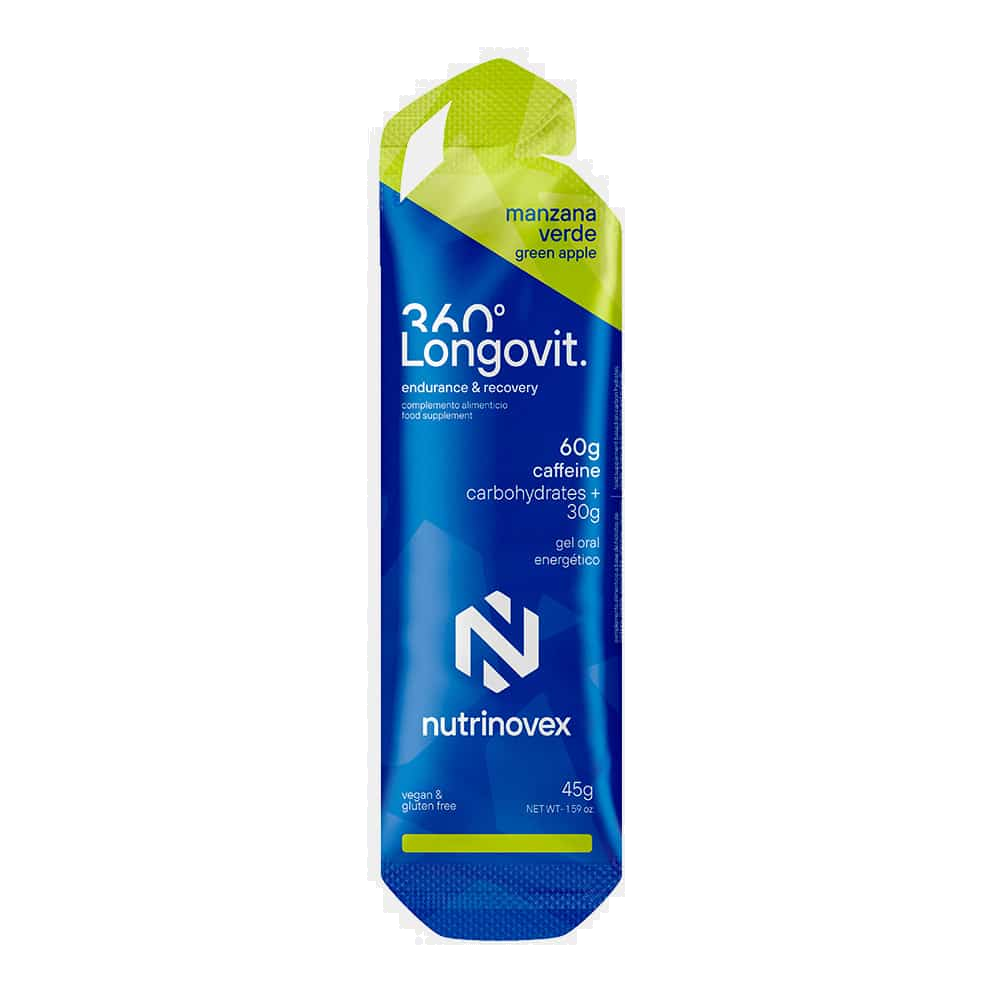 Nutrinovex Longovit 360 Gel 30CHO Manzana verde con cafeína