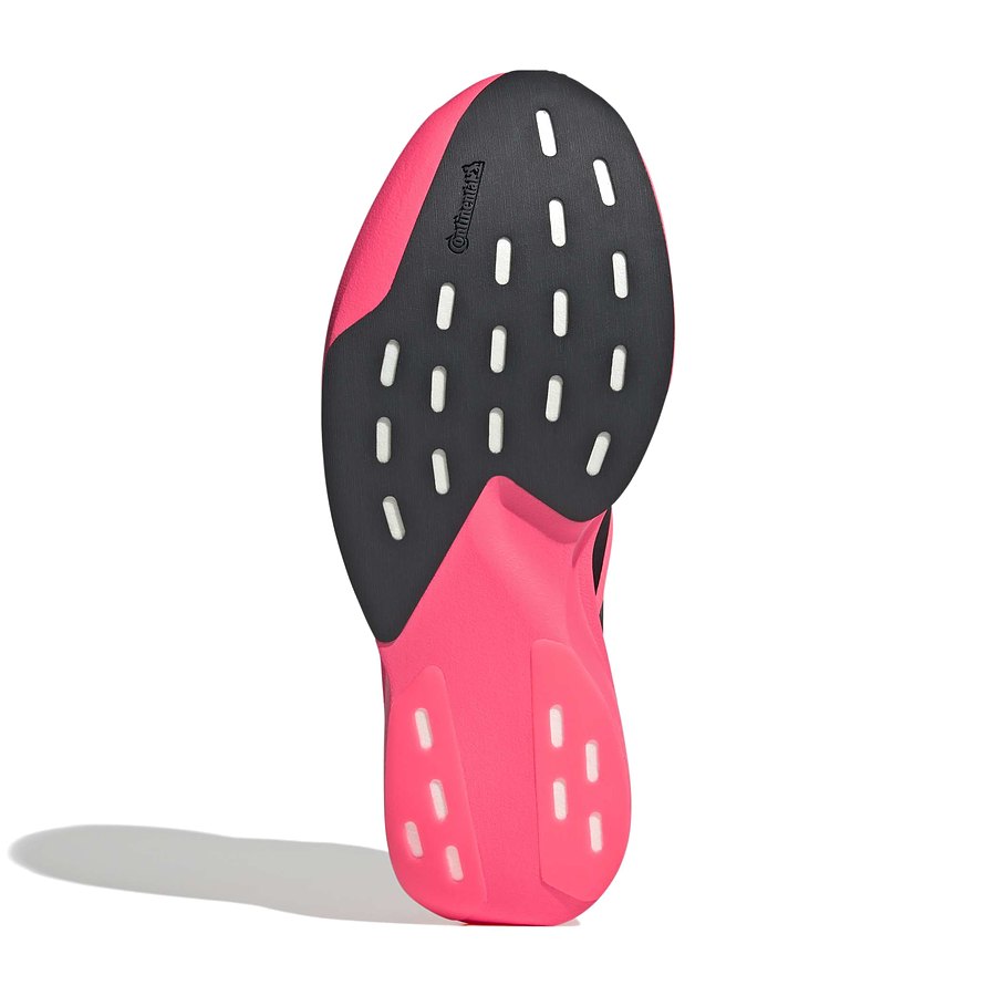Suela de las zapatillas Adidas Adizero Evo SL Woven Coral Negro con tacos de tracción