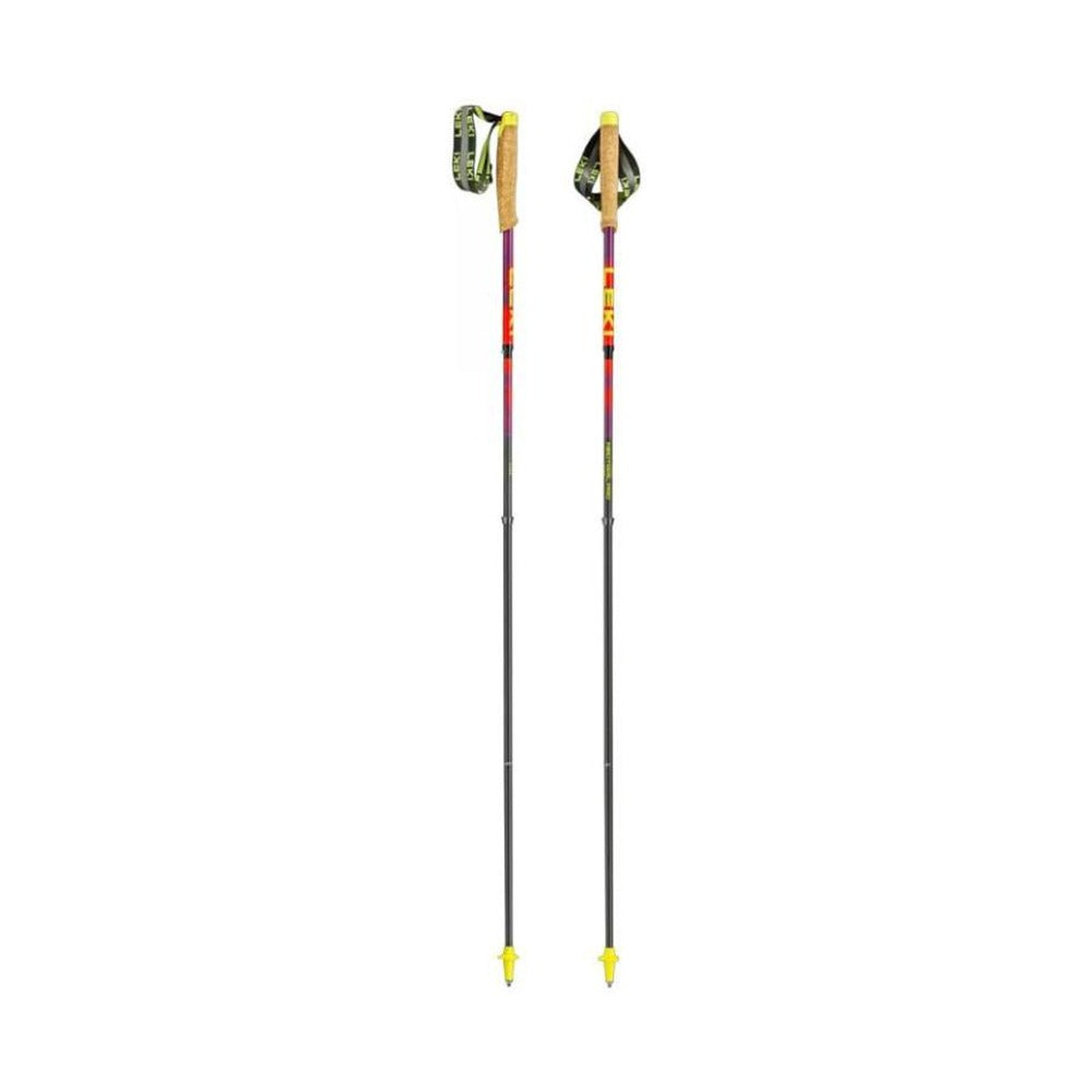 Par de bastones de trail running Leki Neotrail Pro FX.One SL Rojo Morado Amarillo, vista completa