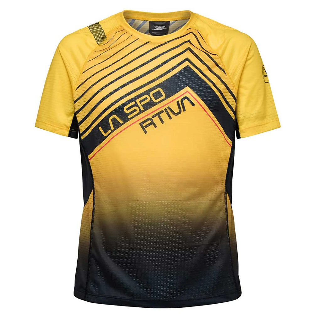 La Sportiva camiseta Wave Amarillo Negro