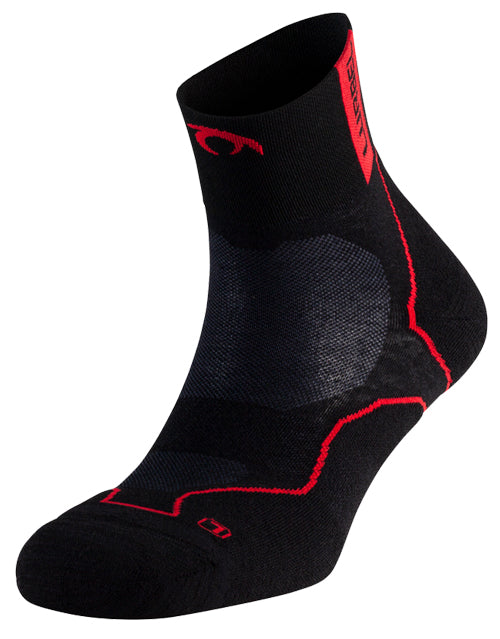Calcetines Lurbel Bmax Desafío Three Negro Rojo NUEVO
