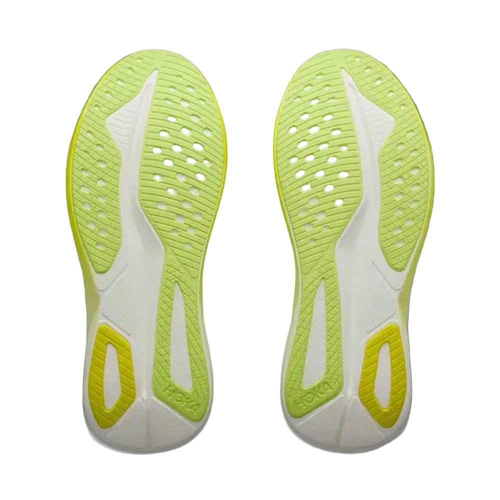 Zapatillas Hoka Mach 7 Mujer Amarillo Flúor suela del par