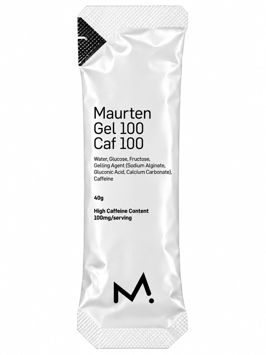 Gel energético Maurten Gel 100 CAF 100, con 25 g de carbohidratos y 100 mg de cafeína