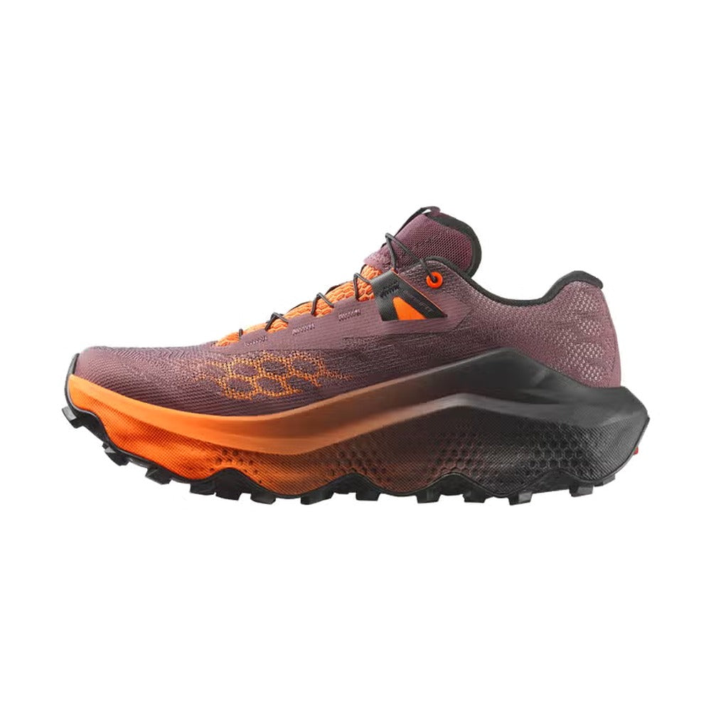 Zapatillas Salomon Ultra Glide 4 Mujer Burdeos Naranja - lateral interior