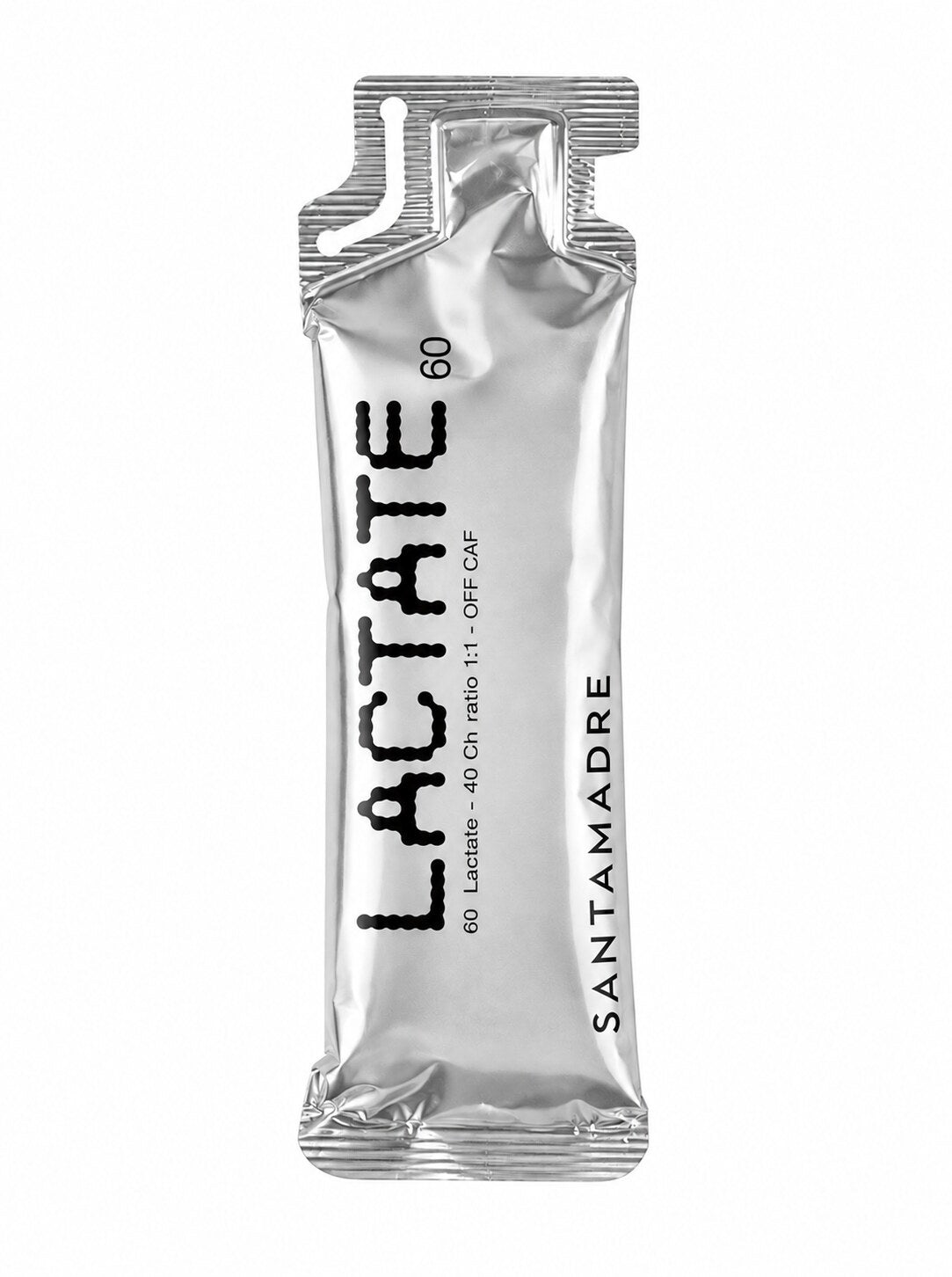 Gel energético SantaMadre Lactate 60 OFF CAF, sin cafeína, con lactato añadido como ingrediente activo