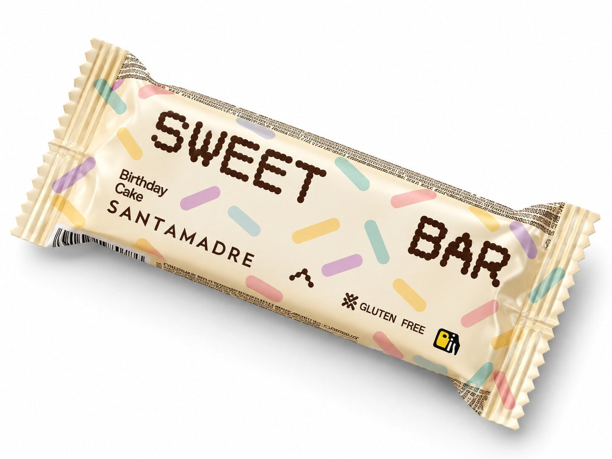 Barrita energética Santa Madre Sweet Bar sabor tarta de cumpleaños