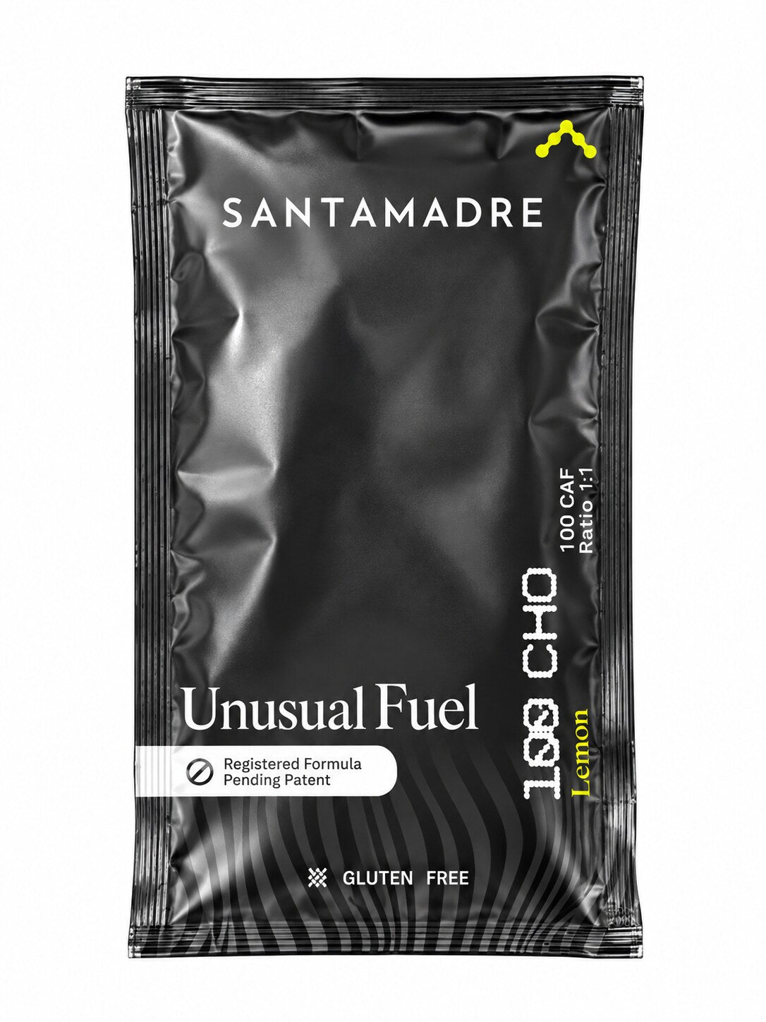 Bebida de carbohidratos Santa Madre Unusual Fuel 100CHO 100CAF sabor limón