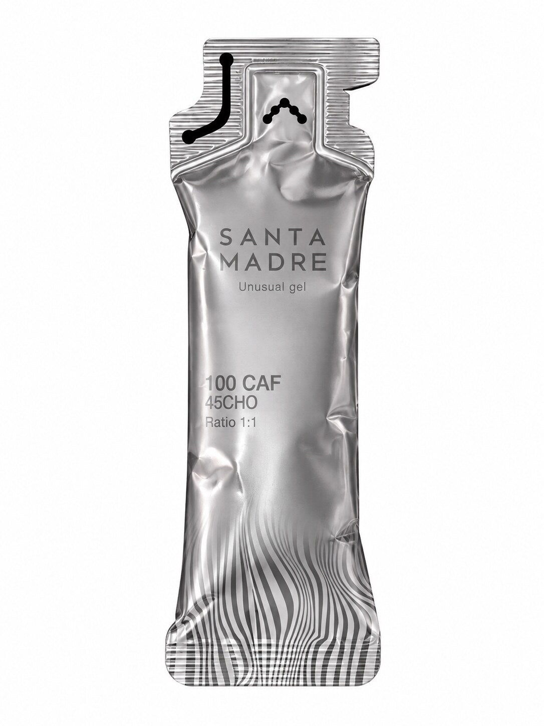 Gel energético Santa Madre 45CHO 100CAF sabor neutro, con 45 g de carbohidratos y 100 mg de cafeína