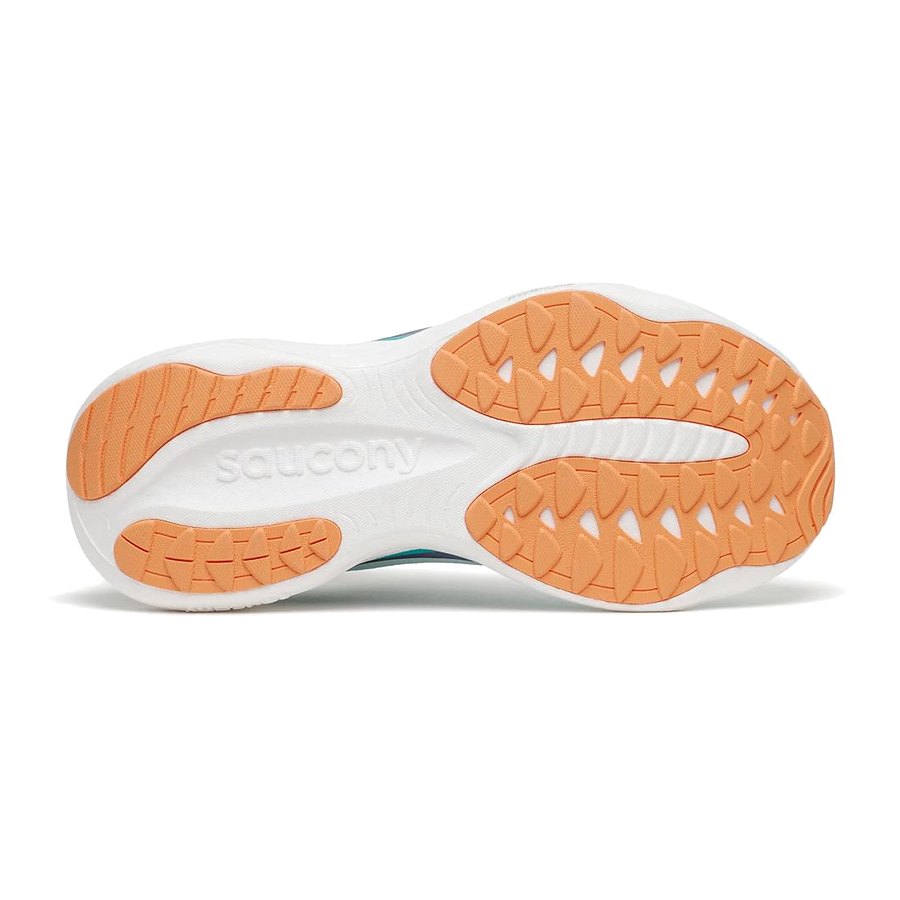 Suela de las zapatillas Saucony Ride 19 Mujer Blanco con caucho de carbono XT-900