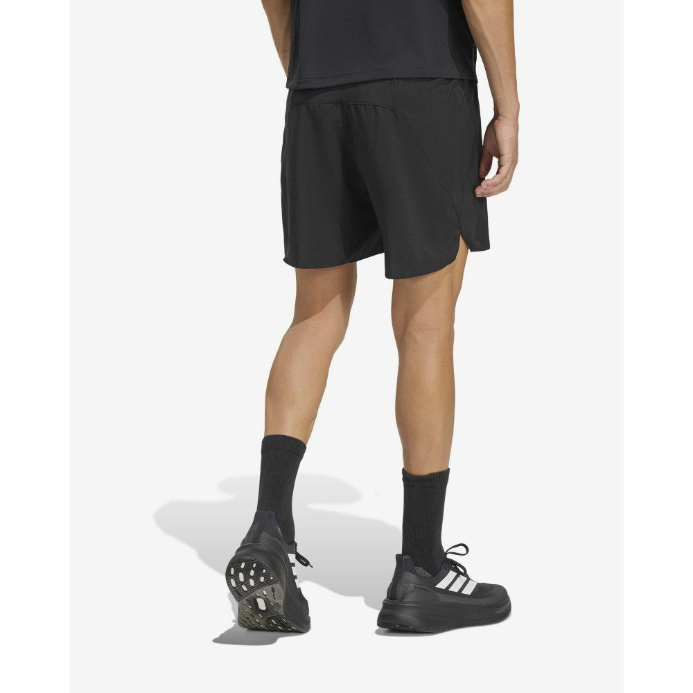 Short de running Adidas adi365 Running Essentials 5 pulgadas negro, vista trasera con bolsillo con cremallera