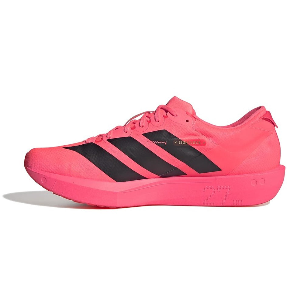 Zapatillas Adidas Adizero Adios 9 Coral Negro, vista lateral interior