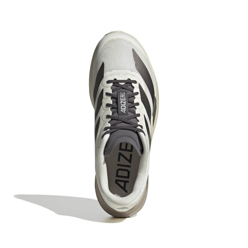 Zapatillas Adidas Adizero Evo SL Woven Blanco Marrón Plata, vista superior