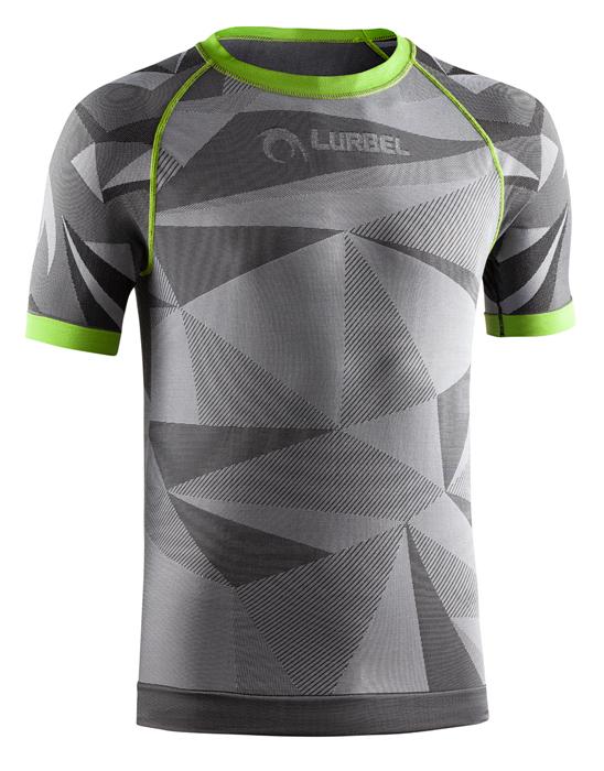 Camiseta Lurbel Samba Short Sleeves Trail Running Gris/Verde